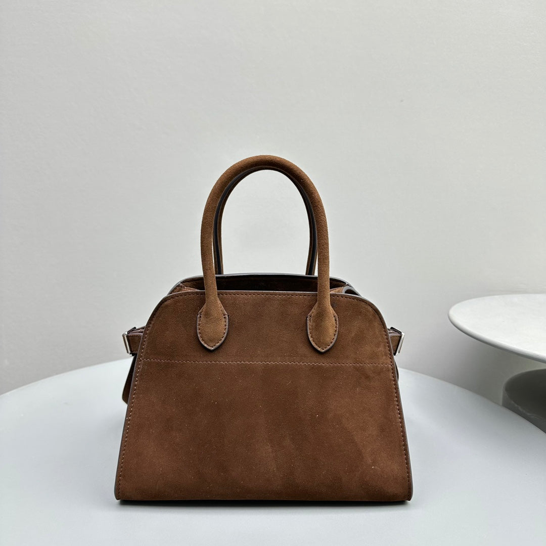 The Row Margaux 10 26cm Tote Bag In Suede