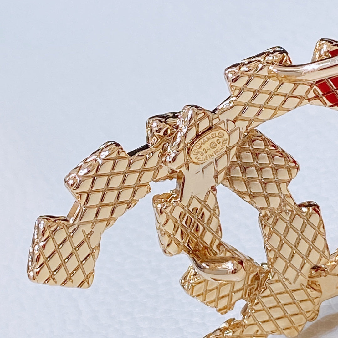 CHANEL BELT 3CM IN COLUMBIA BLUE LAMBSKIN WITH CRYSTAL GOLD HARDWARE