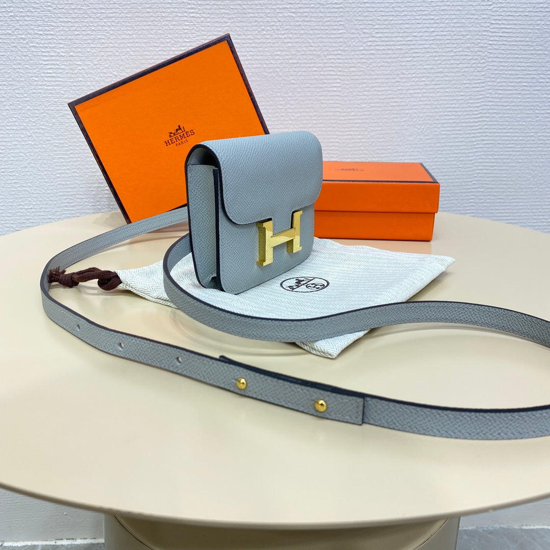High-end Hermes 2026 Constance Bag 12.5cm Epsom Leather 3