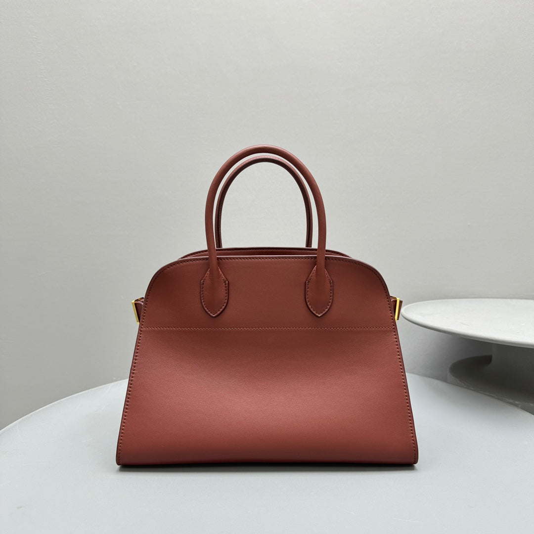 The Row Margaux 12 32cm Tote Bag In Smooth Calfskin