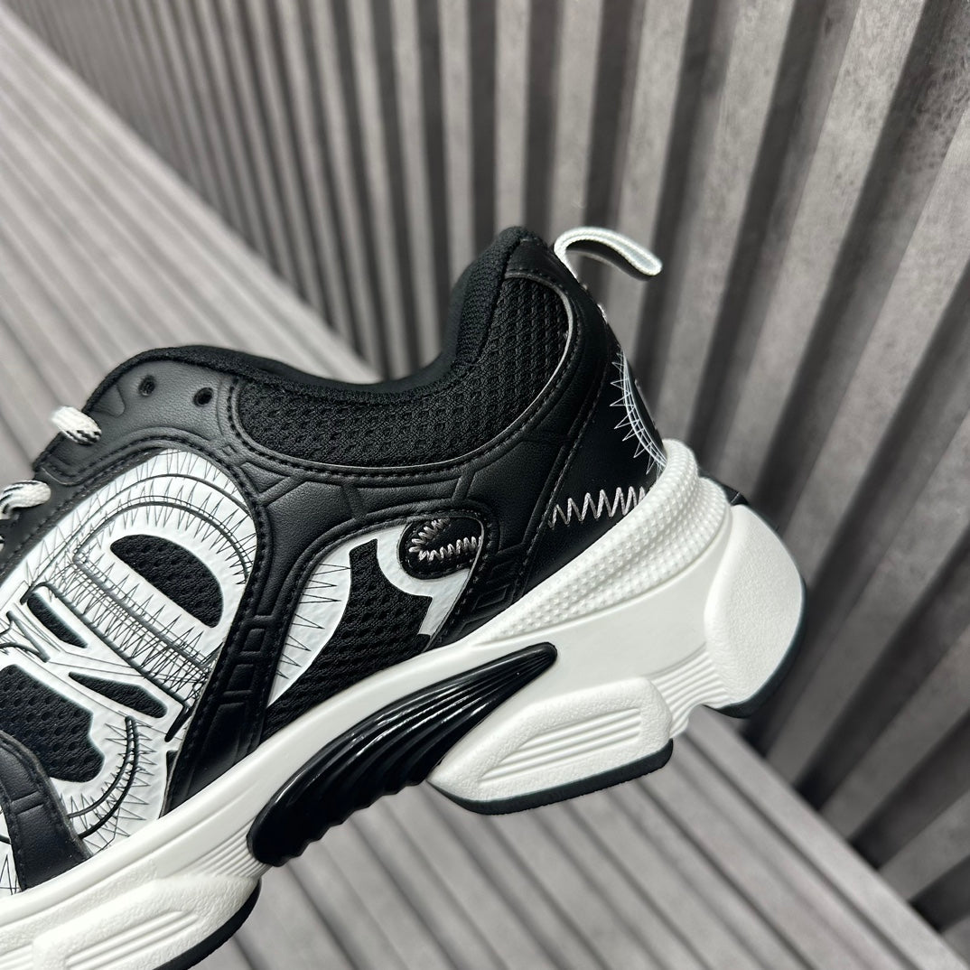 CD CHRONO SNEAKER BLACK CALFSKIN