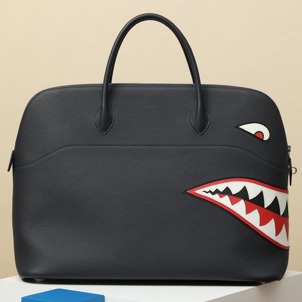High-end Hermes 2026 Bolide Bowling Shark Bag 45cm Togo Leather