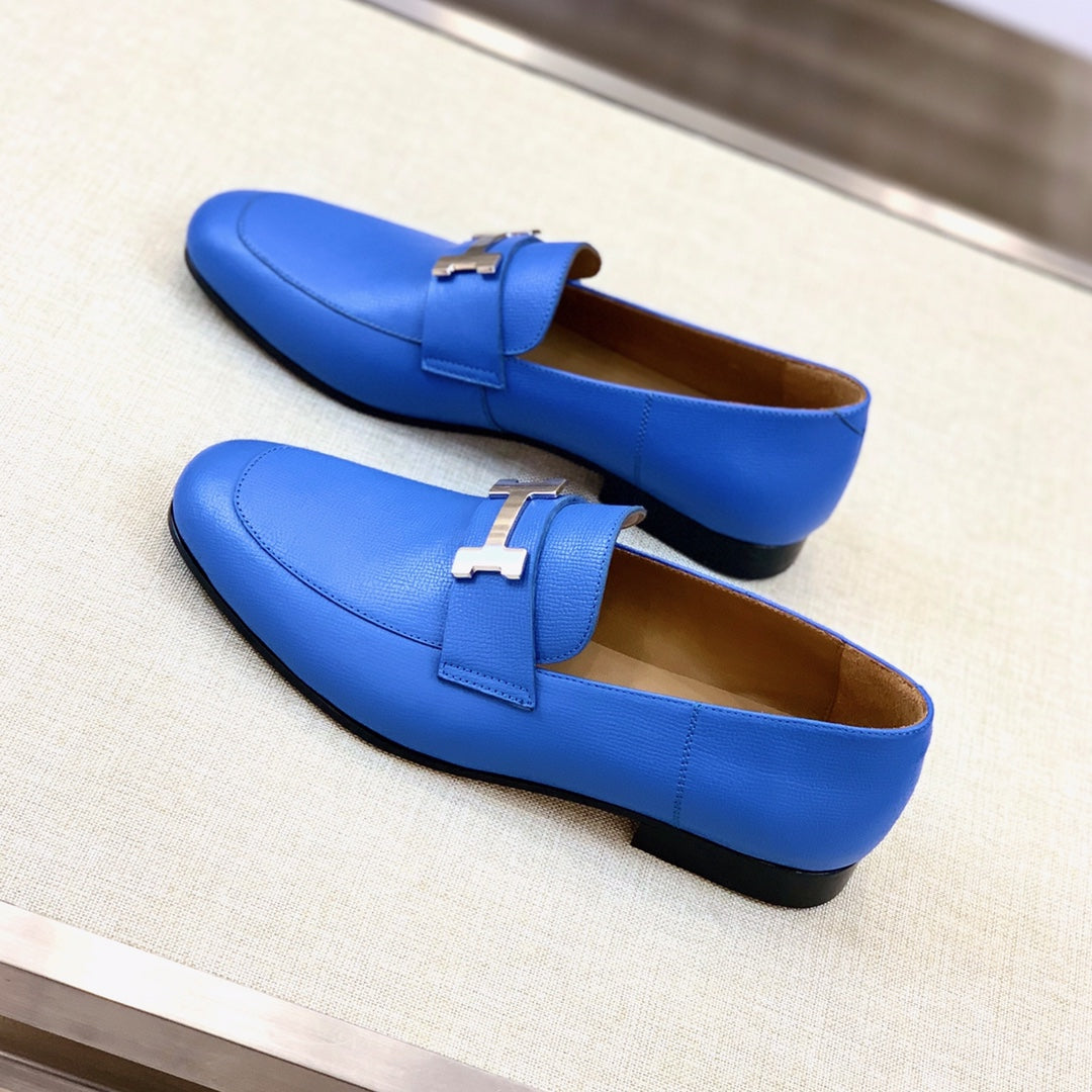 HM Men's Paris Loafer Cobalt Calfskin 539694