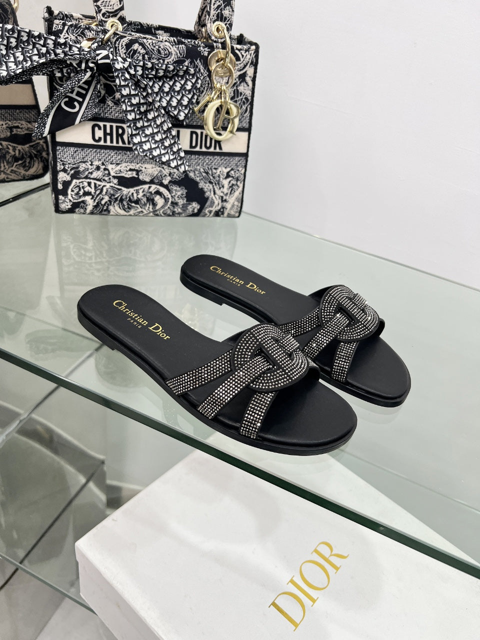 Dior 2026 D-Club Slide Sandal Cowhide 927362