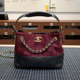 Chanel 2026 Small Shopping Bag 21cm Leather Suede