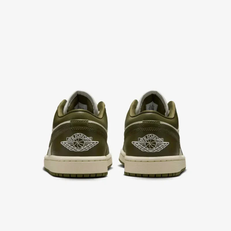 Nike Air Jordan 1 Low Coconut Milk Medium Olive Leather