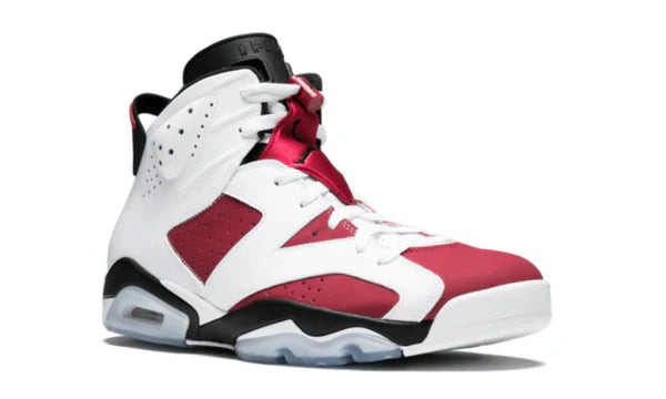 Nike Air Jordan 6 Retro Carmine Red White Leather