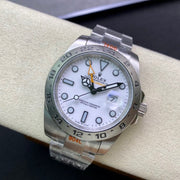 EXPLORER II 42MM STAINLESS STEEL WHITE DIAL