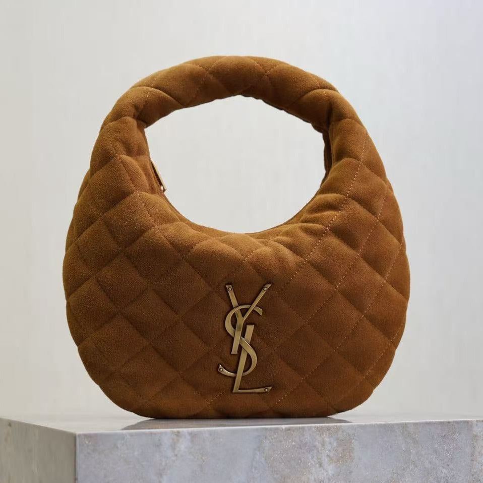 YSL Icarino Icare Mini Bag Brown Suede