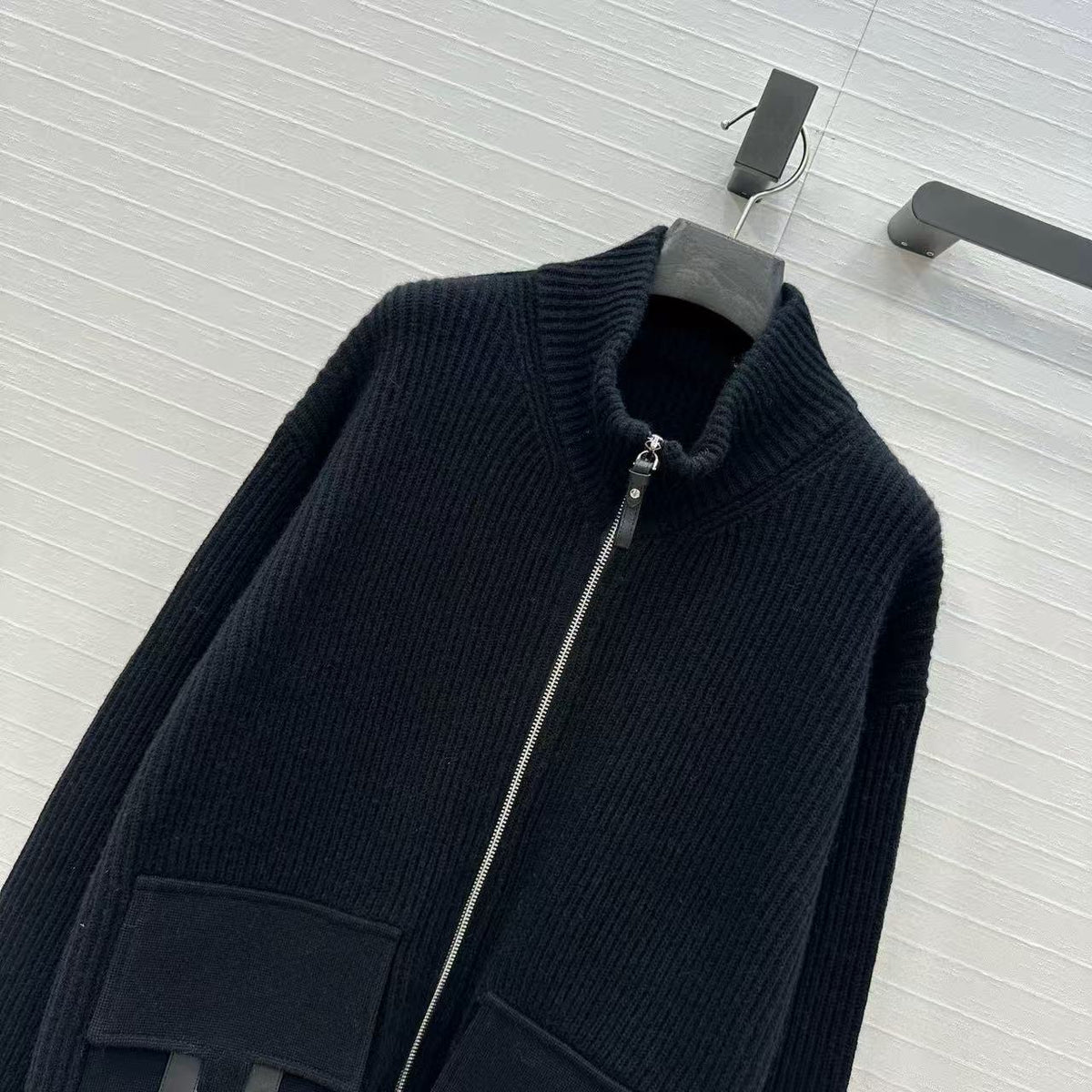 HM 25 Jacket Black Wool 02659