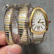 Bulgari Serpenti Tubogas 35cm Gold Silver Double Tour Watch
