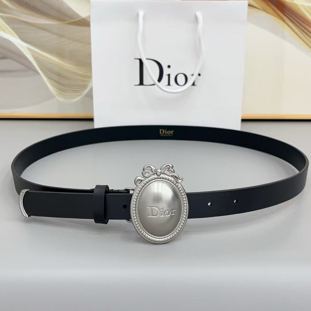 Dior Médaillon 6.5cm Belt Buckle 2.5cm Smooth Calfskin