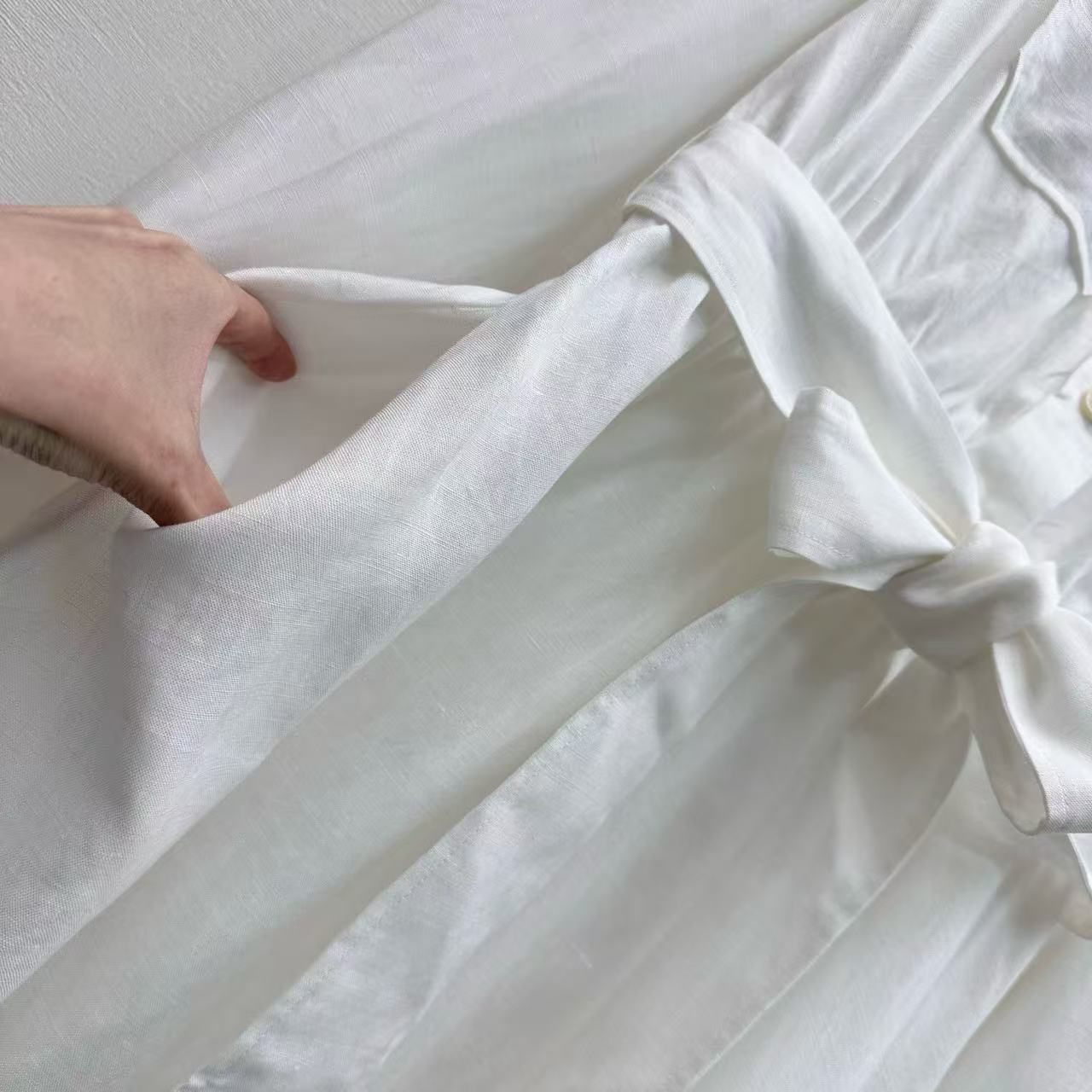 Loro Piana 2026 Shirt Dress White Cotton