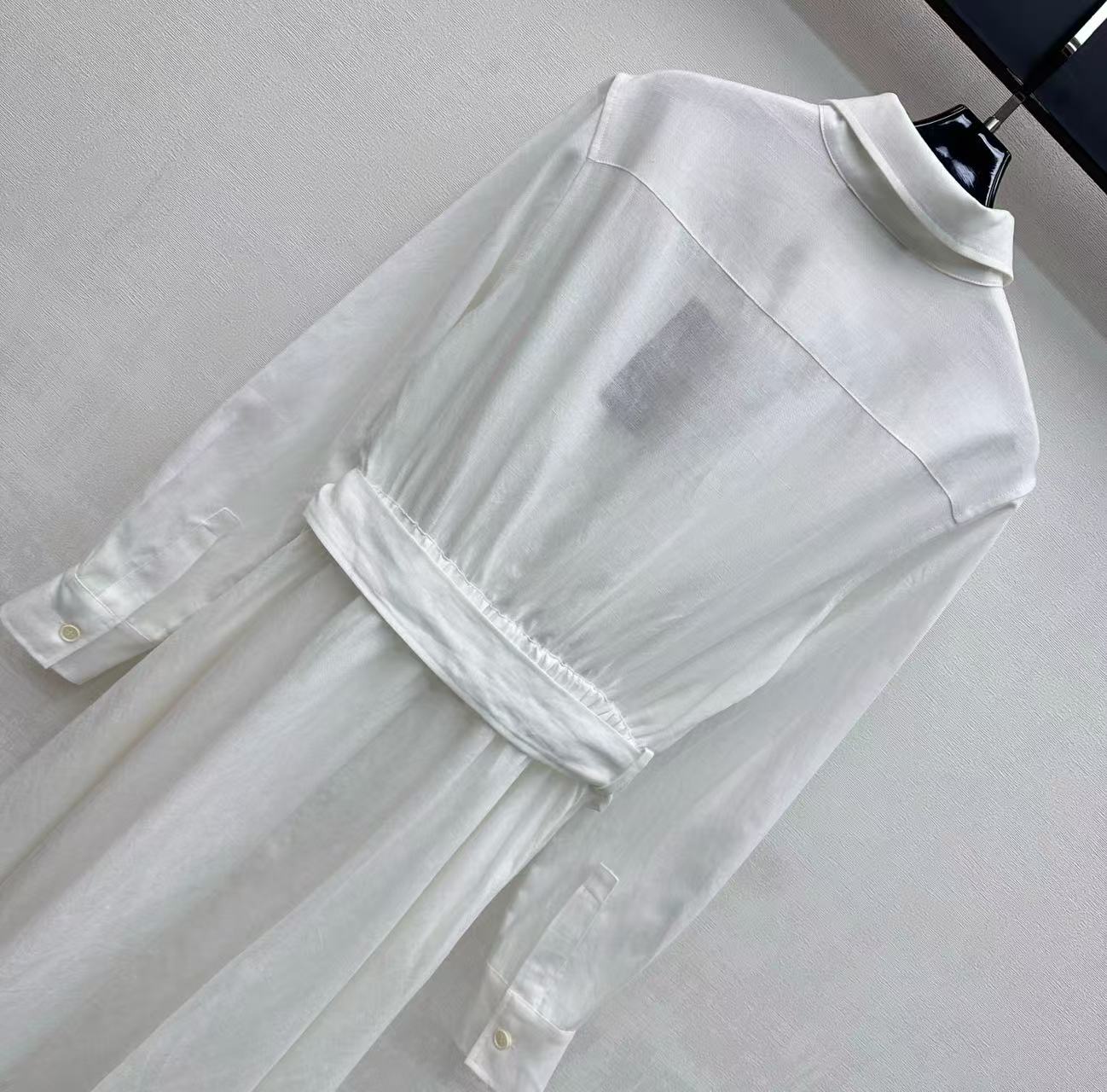 Loro Piana 2026 Shirt Dress White Cotton