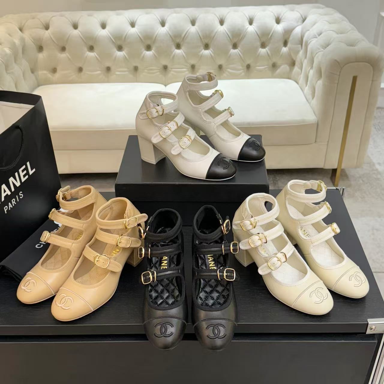 Chanel 2026 Buckle Straps Pump 70mm Sheepskin