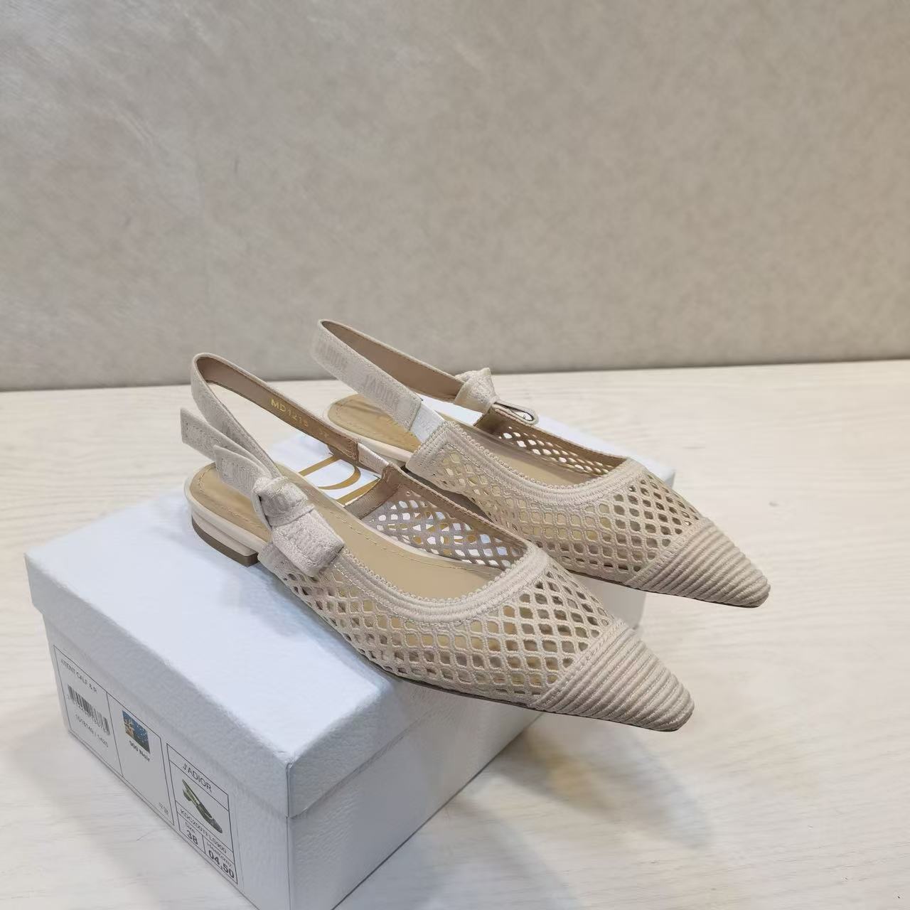CD 25 J'Adior Slingback Heel Mesh and Leather 237890