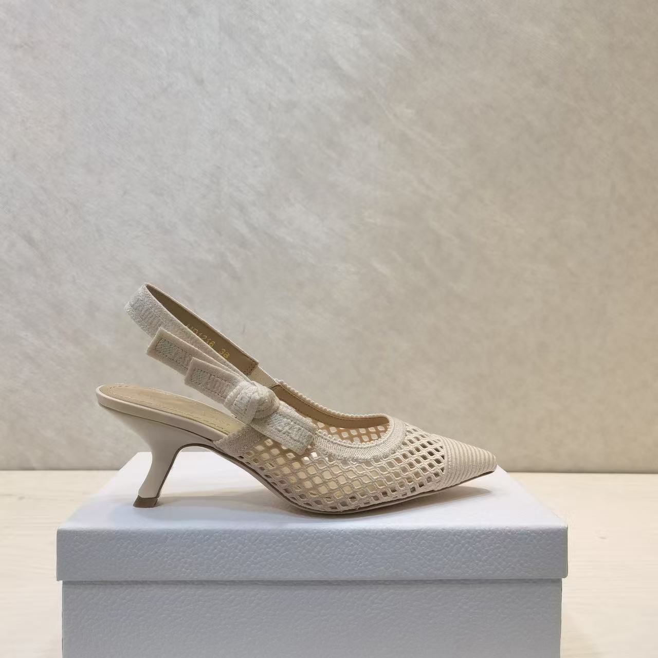 CD 25 J'Adior Slingback Heel Mesh and Leather 237890