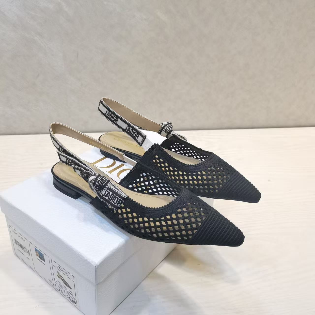 CD 25 J'Adior Slingback Heel Mesh and Leather 237890