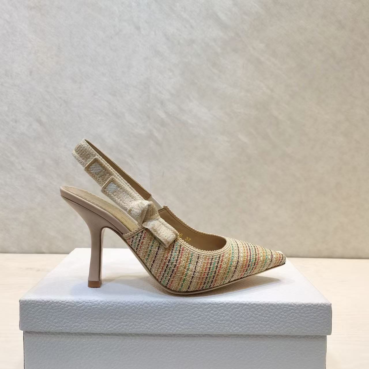 CD 25 J'Adior Slingback Heel Mesh and Leather 237890