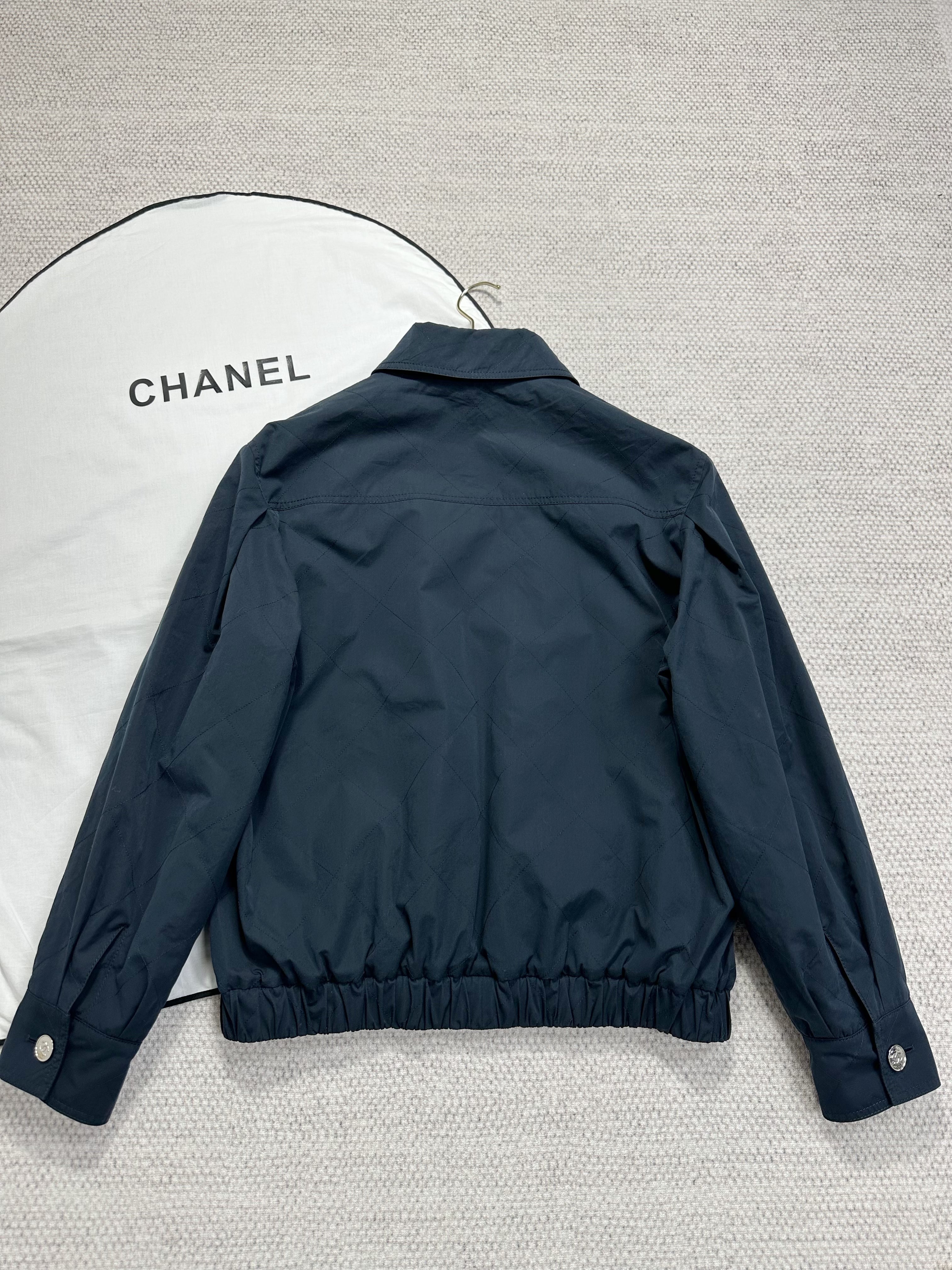 Chanel 2026 Jacket Dark Blue Cotton
