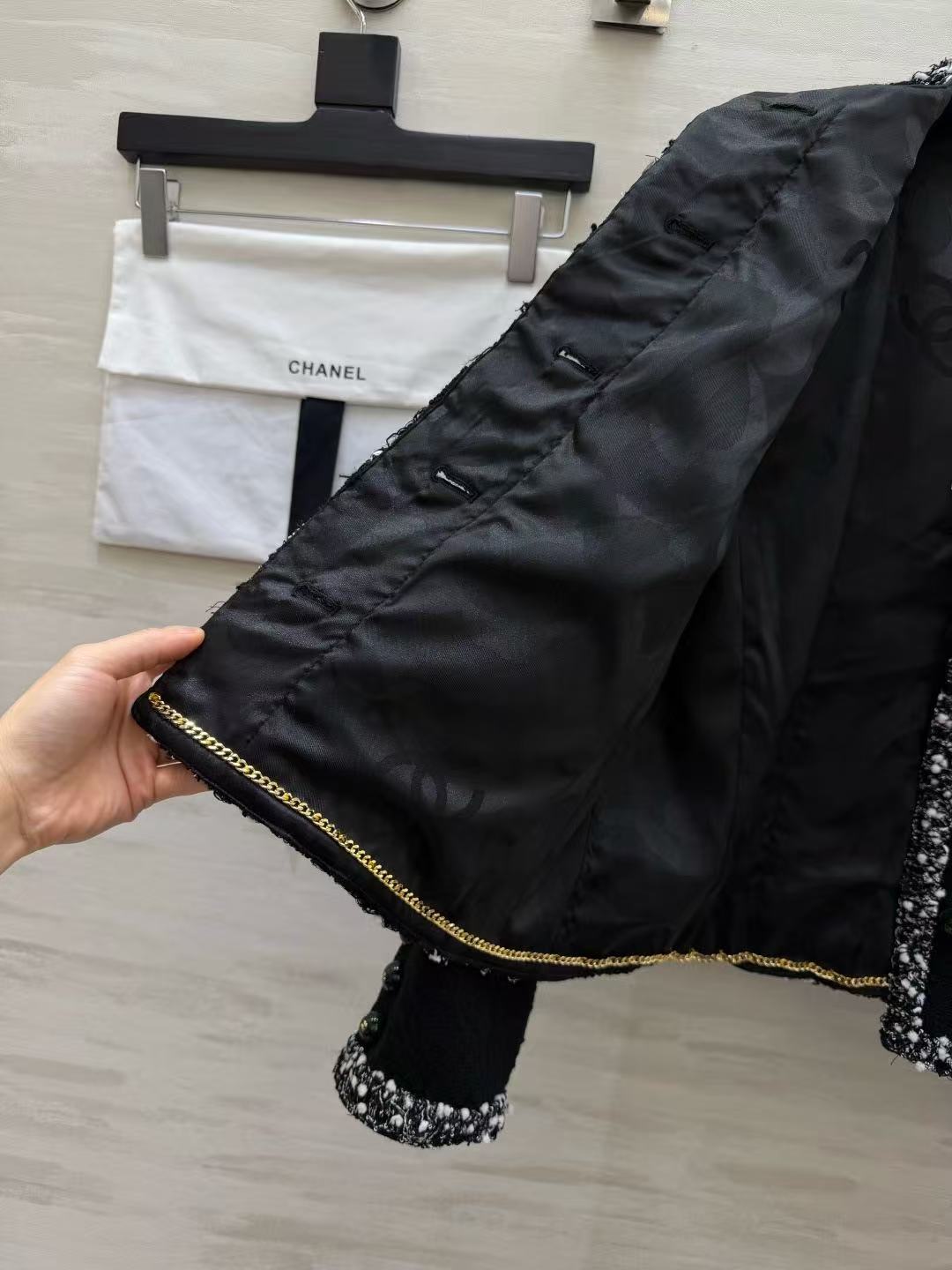 Chanel 2026 Jacket Black Tweed