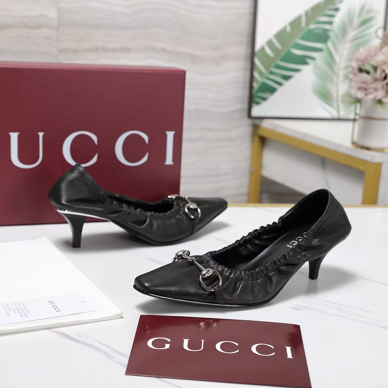 Gucci 2026 Vittoria Pump 55mm Suede Leather