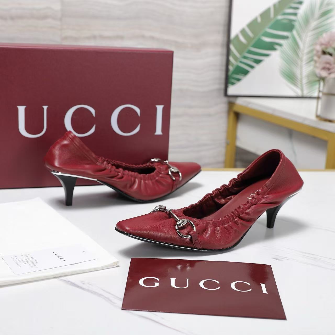 Gucci 2026 Vittoria Pump 55mm Suede Leather