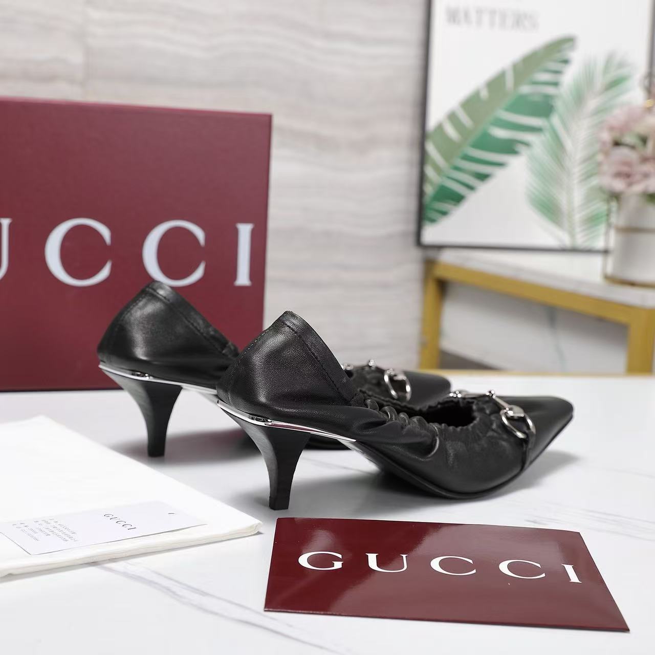 Gucci 2026 Vittoria Pump 55mm Suede Leather