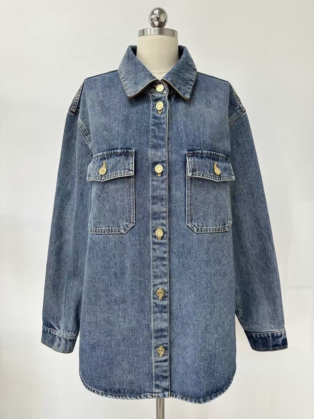 Chanel 2026 Denim Shirt Blue Cotton