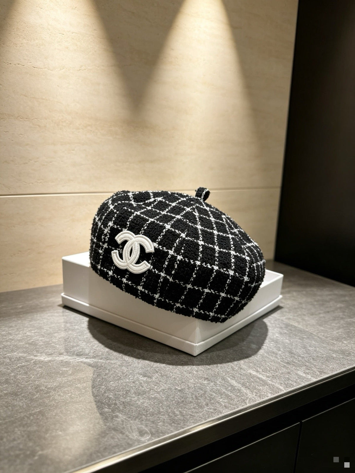 Chanel 2026 Beret Hat Tweed