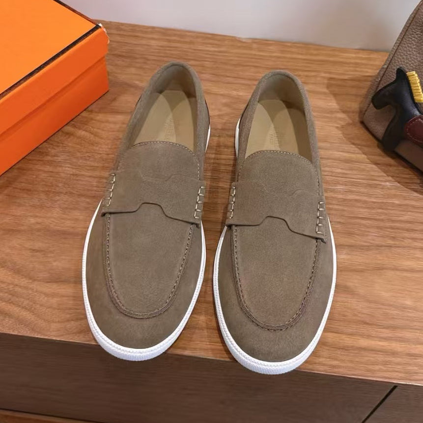 Hermes 2026 Job Loafers Suede 849203