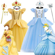 Cinderella Belle Rapunzel Princess Dress for Girls