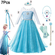 Disney Frozen Costume Princess Dress For Girls Carnival Party Dress