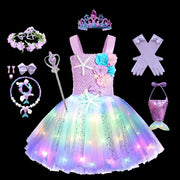Sparkle Light Up Mermaid Tutu Dress