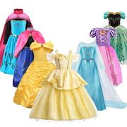 Belle Costume Girl Anna Elsa Encanto Princess Dress