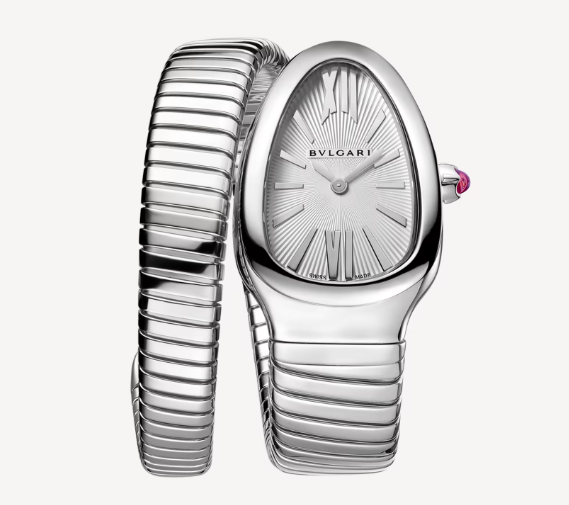 Bulgari Serpenti Tubogas 35mm Silver Dial Watch