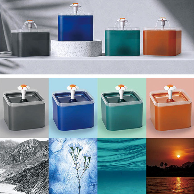 NIGHTY - Fontaine à eau automatique 2L avec éclairage LED