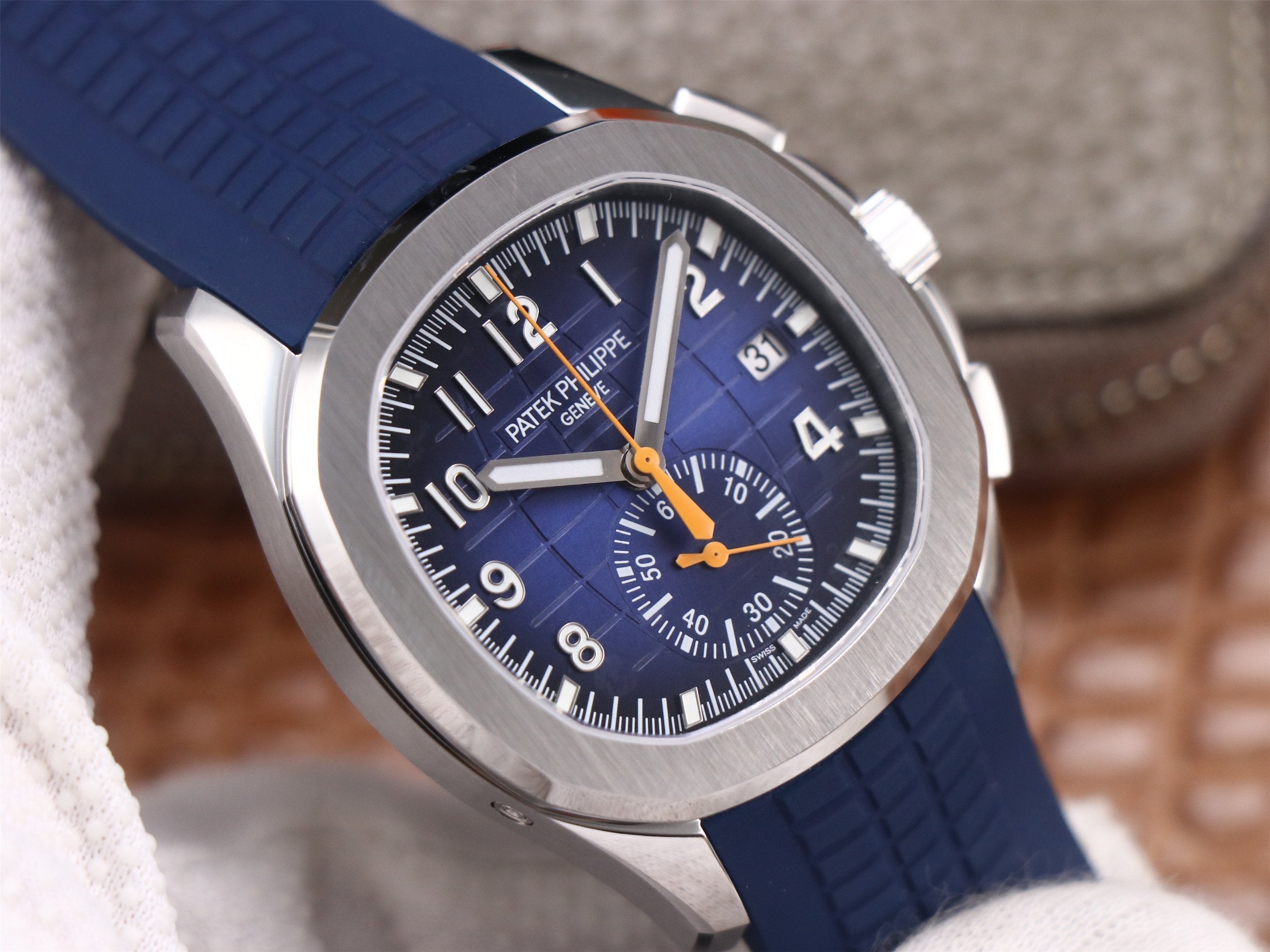 PATEK AQUANAUT CHRONOGRAPH STAINLESS STEEL BLUE