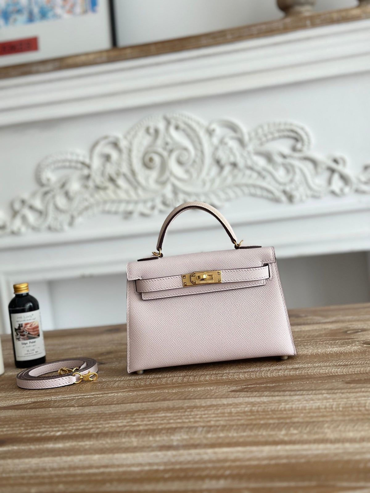High-end Hermes 2026 Mini Kelly II 19cm Bag Epsom Leather 1