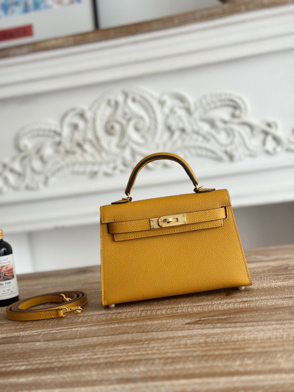 High-end Hermes 2026 Mini Kelly II 19cm Bag Epsom Leather 1