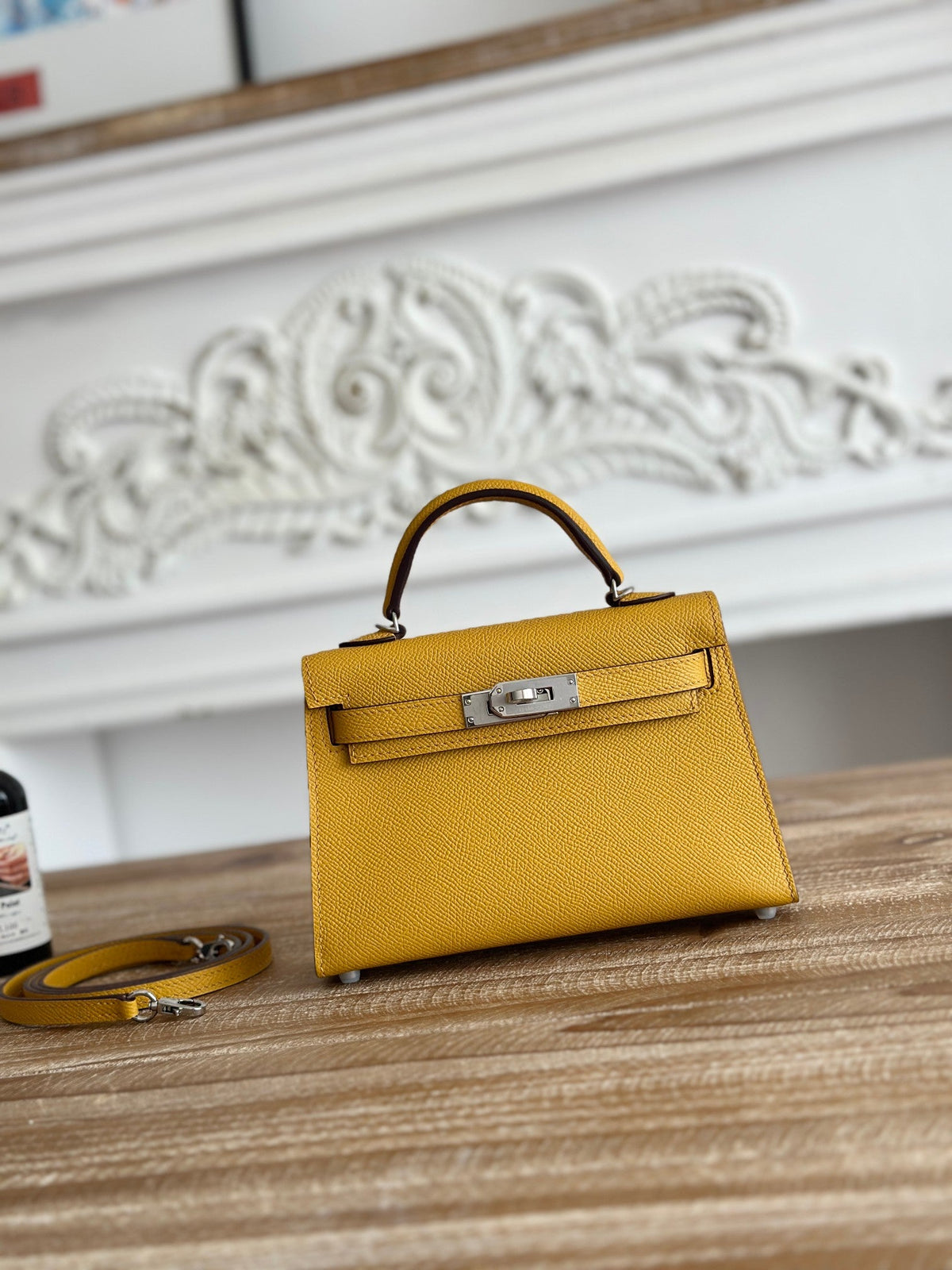 High-end Hermes 2026 Mini Kelly II 19cm Bag Epsom Leather 1