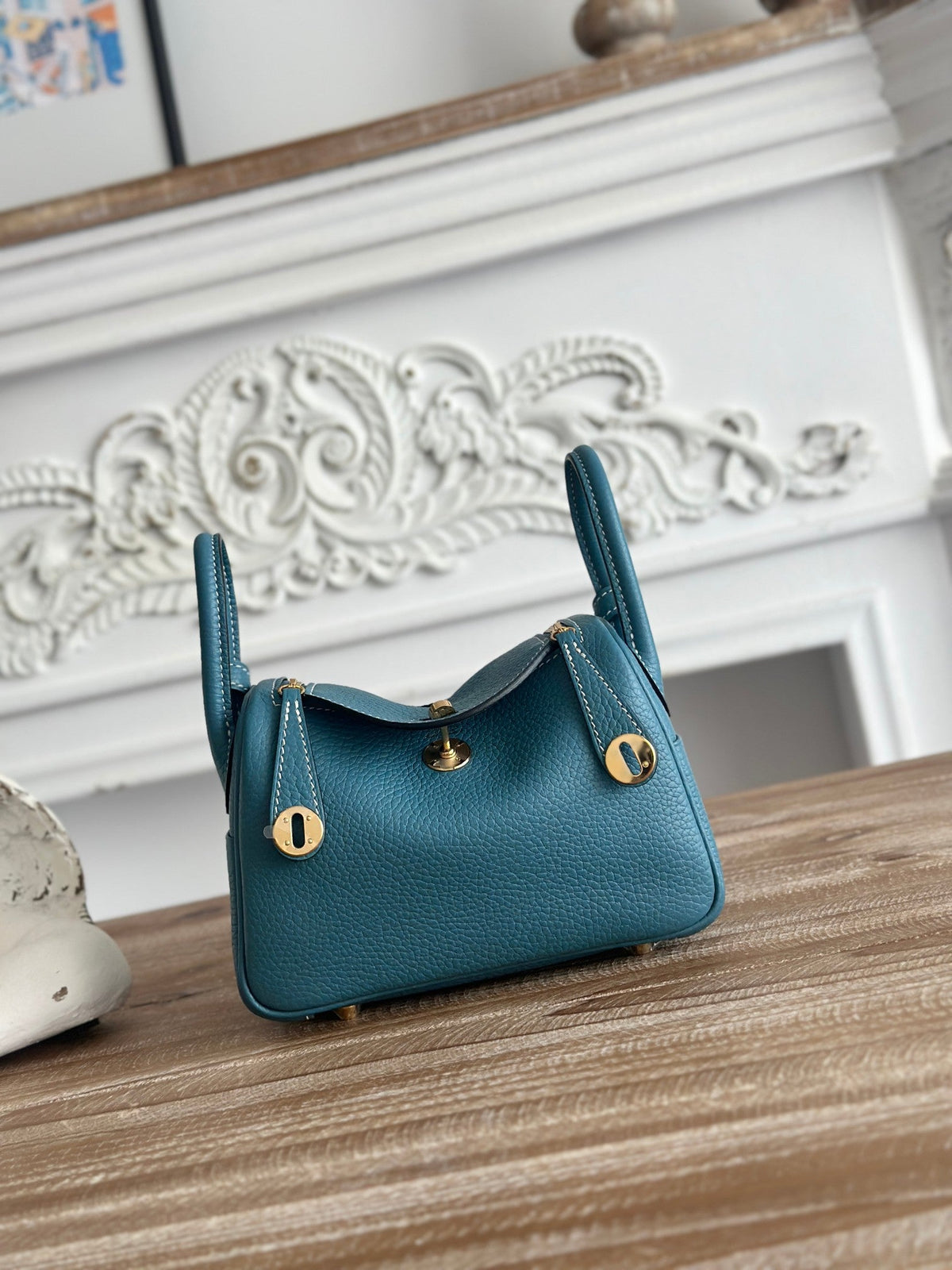 High-end Hermes 2026 Lindy Bag 19cm Togo Leather 2