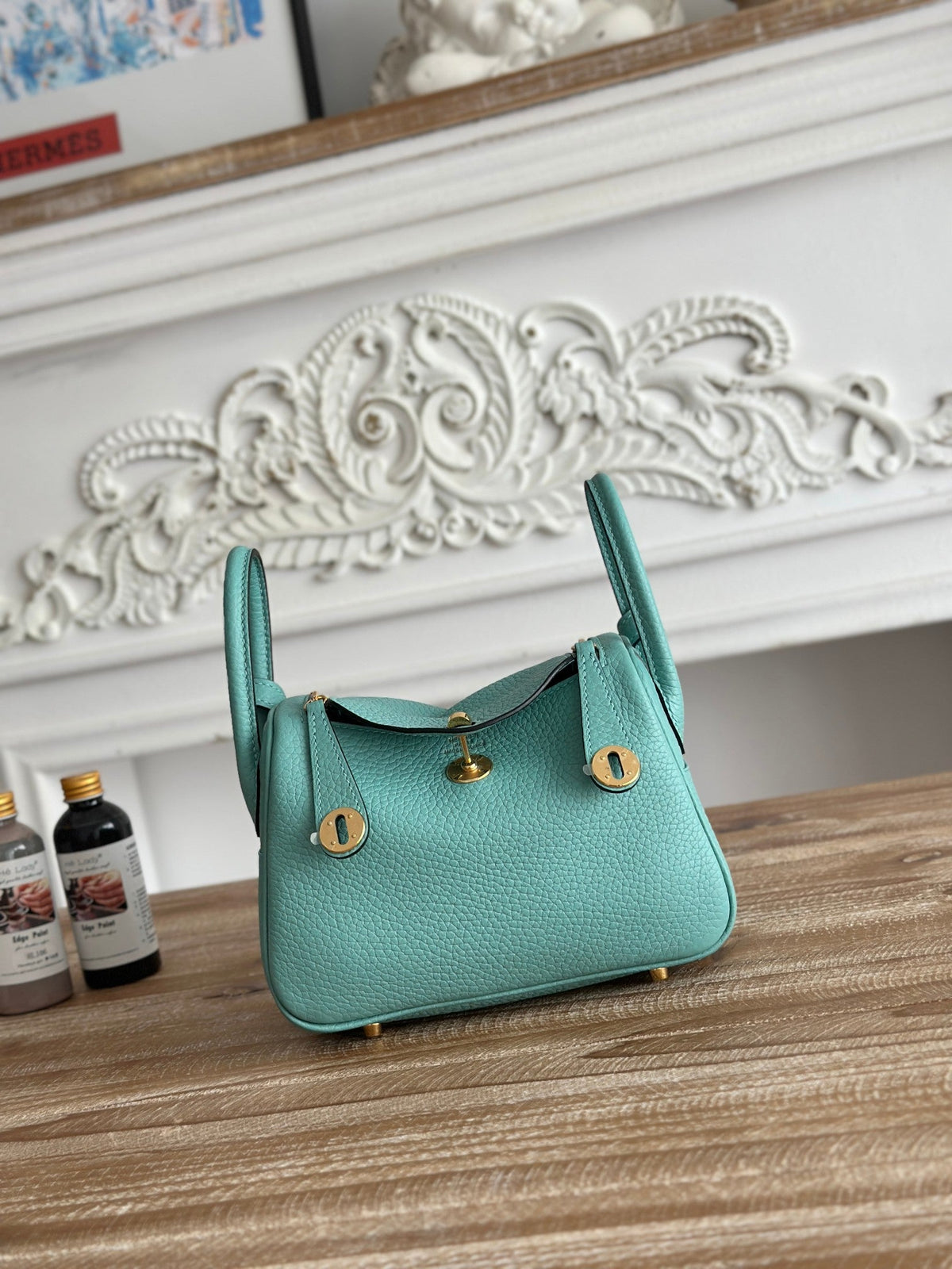 High-end Hermes 2026 Lindy Bag 19cm Togo Leather 4