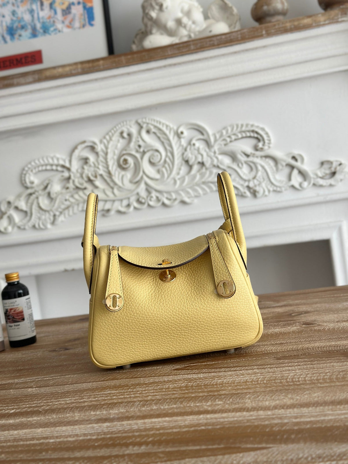 High-end Hermes 2026 Lindy Bag 19cm Togo Leather 2
