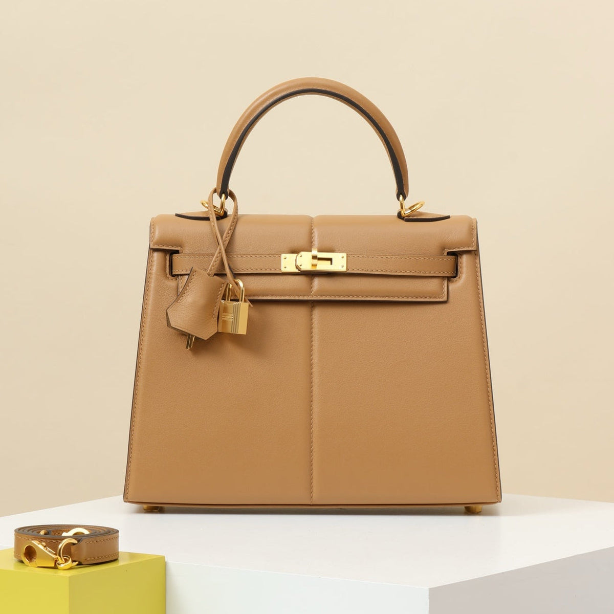 High-end Hermes 2026 Padded Kelly Sellier Bag 25cm Swift Leather