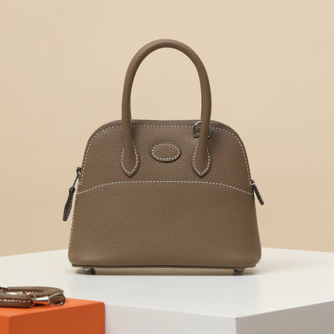 High-end Hermes 2026 Mini Bolide Bag 15cm Epsom Leather