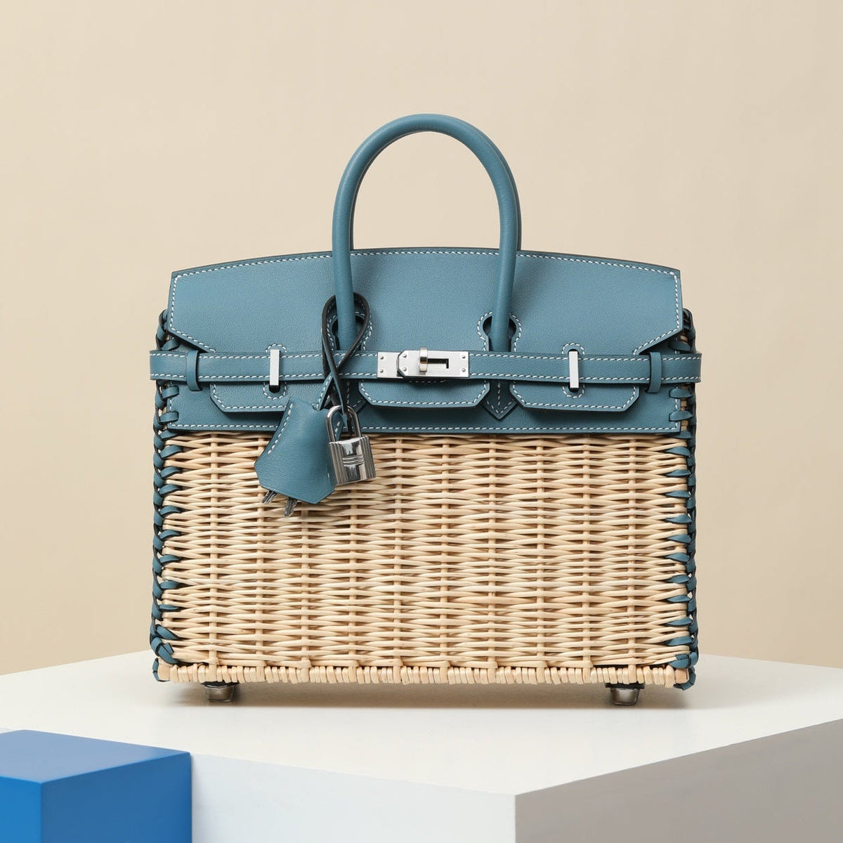 High-end Hermes 2026 Birkin Picnic Bag 25cm Swift Rattan