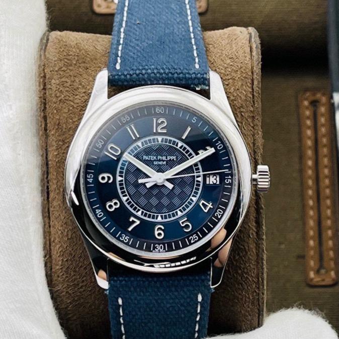 PATEK CALATRAVA 40MM STAINLESS STEEL BLUE DIAL REF6007A-001