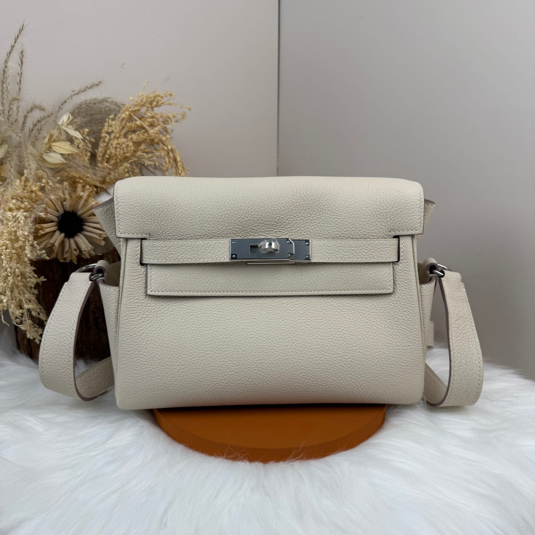 High-end Hermes 2026 Kelly Messenger 25cm Bag Togo Leather