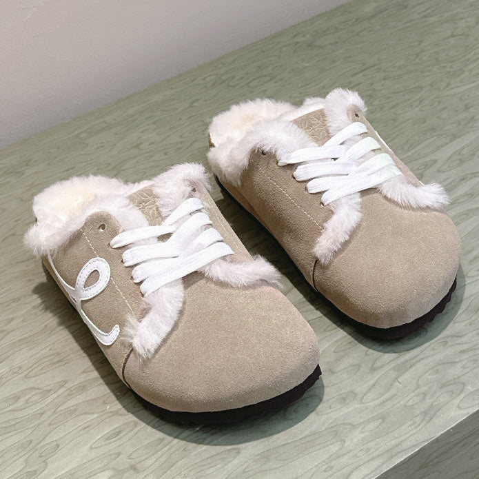 Loewe 2026 Birkenstock Furry Mule Suede 654285